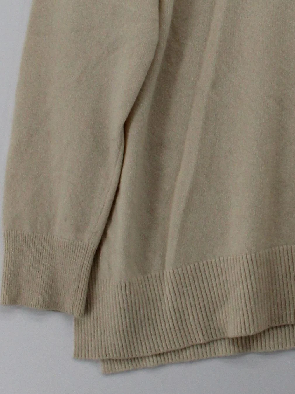 AllSaints Men's Jumper M Cream Cashmere with Wool Roll Neck Pullover - Image 4