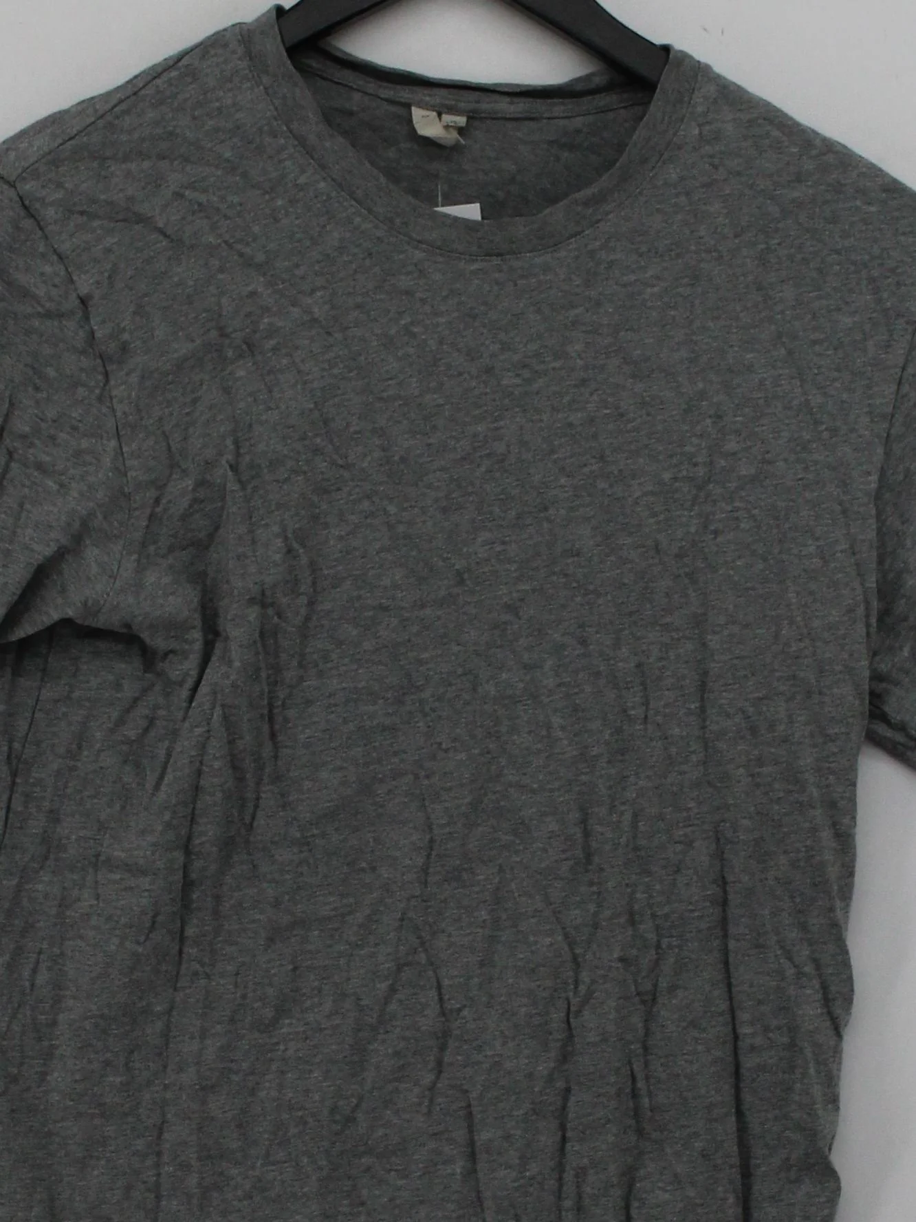 Arket Men's T-Shirt S Grey 100% Cotton Basic - Image 3