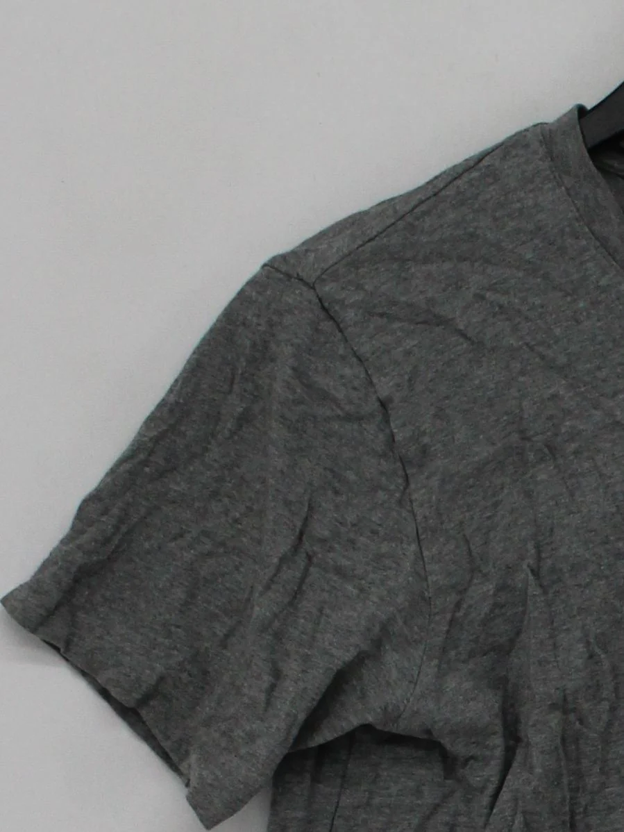 Arket Men's T-Shirt S Grey 100% Cotton Basic - Image 4