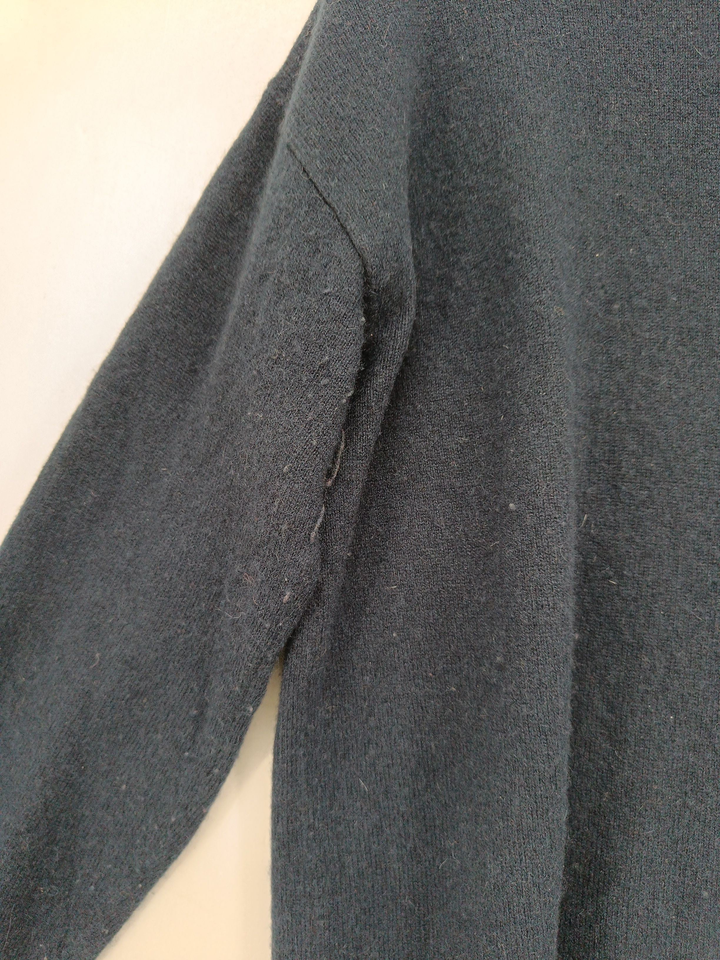 Autograph Men's Jumper XS Blue 100% Cashmere Crew Neck Pullover - Image 5