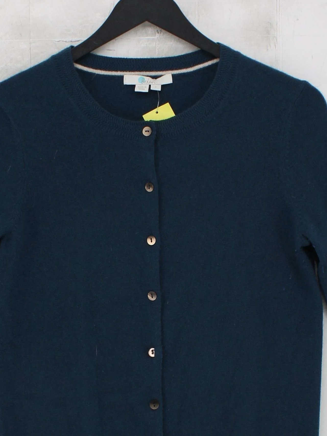 Boden Women's Cardigan S Blue 100% Cashmere Round Neck Cardigan - Image 3