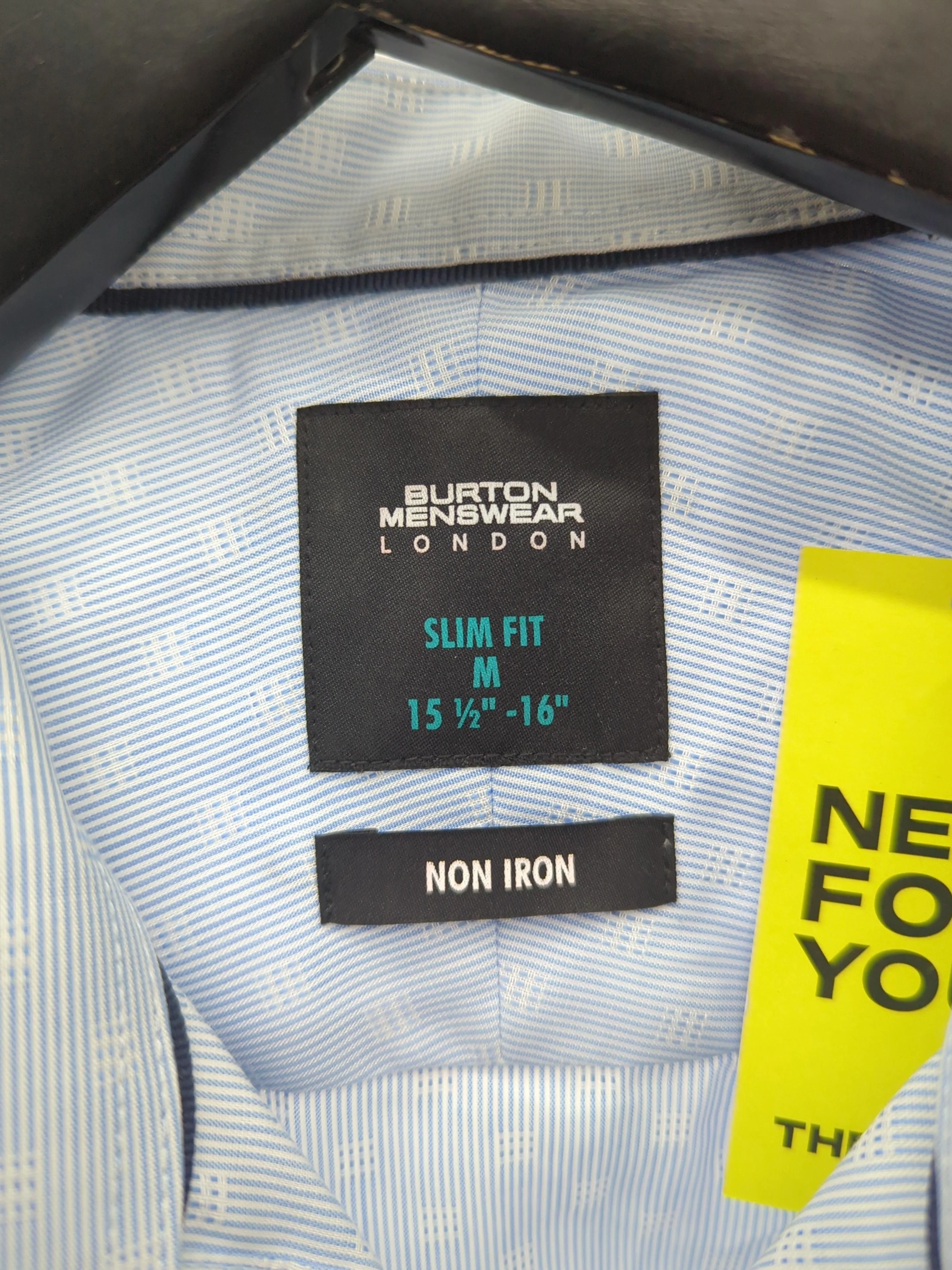 Burton Men's Shirt M Blue Striped 100% Cotton Basic - Image 7