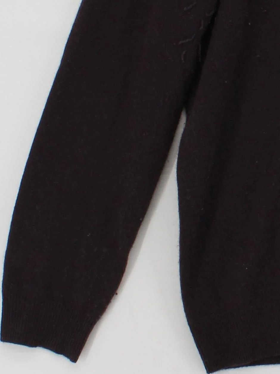 C By Bloomingdale's Men's Jumper XXL Brown 100% Cashmere Crew Neck Pullover - Image 4