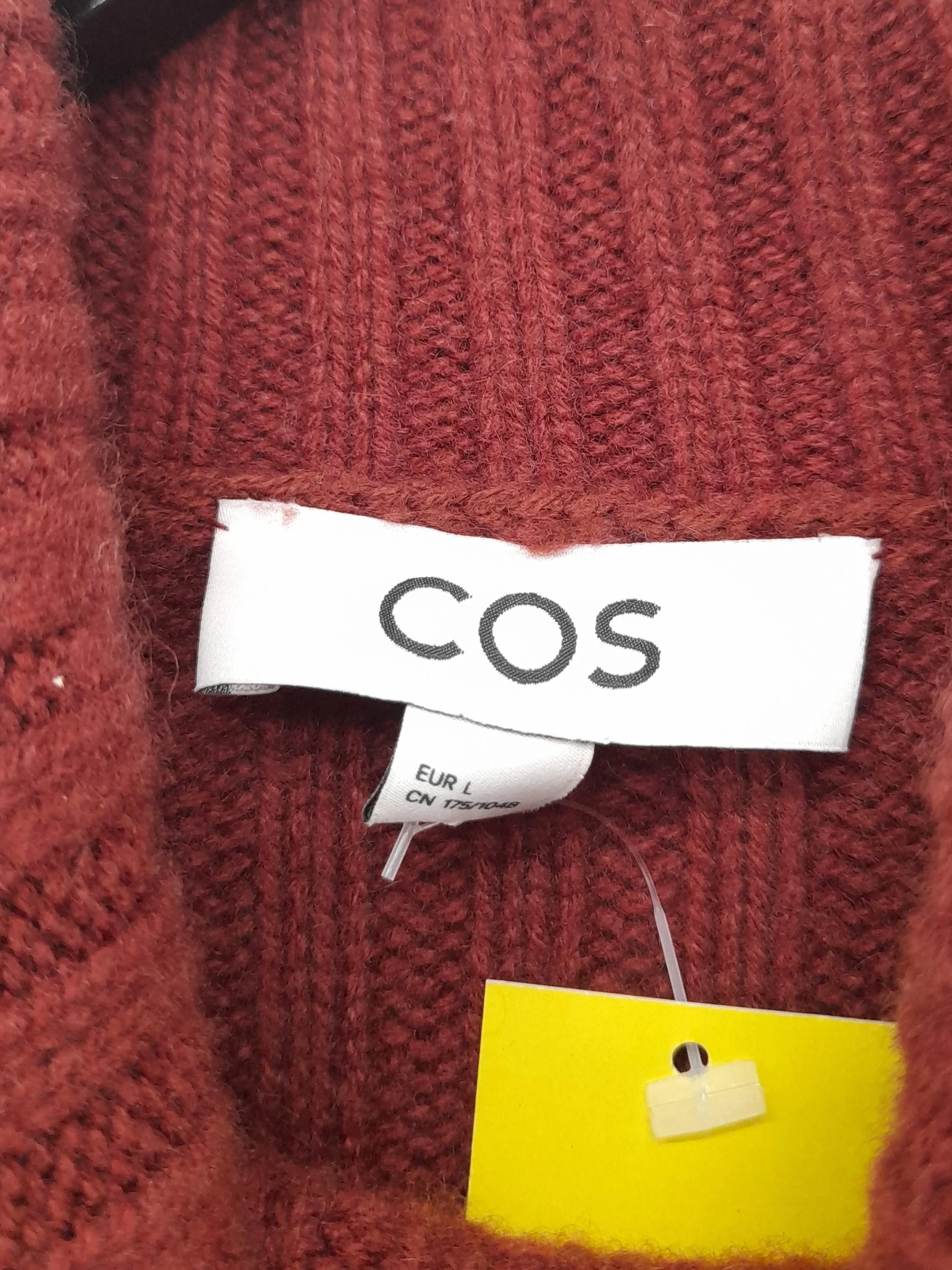 COS Women's Jumper L Brown Cashmere with Polyamide Roll Neck Pullover - Image 7