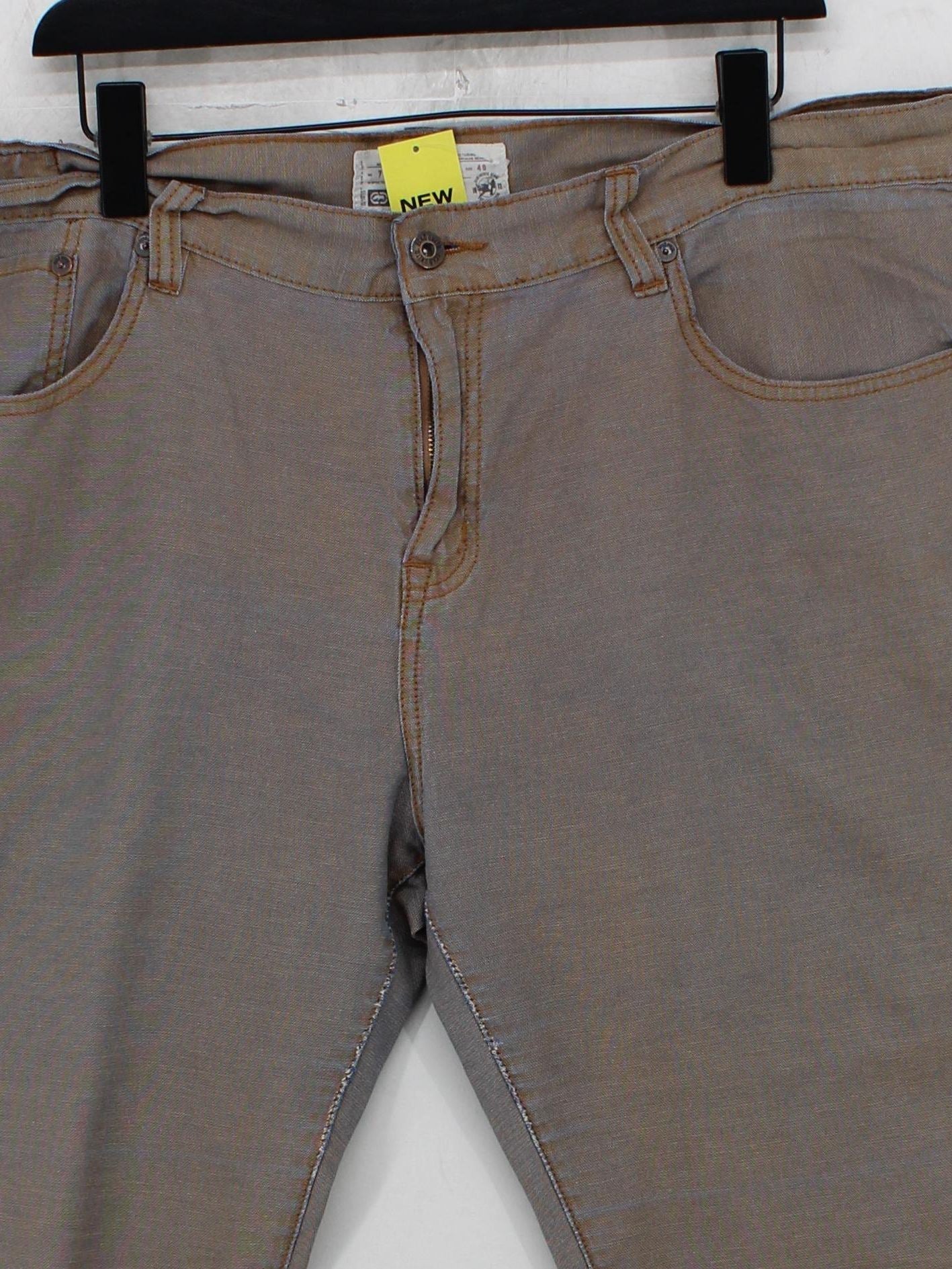 ECKO UNLTD. Men's Trousers W 40 in Brown Cotton with Polyester Straight Chino - Image 3