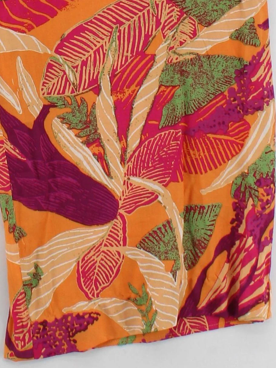 Fat Face Women's Trousers UK 14 Multi Floral 100% Viscose Wide-Leg Chino - Image 4