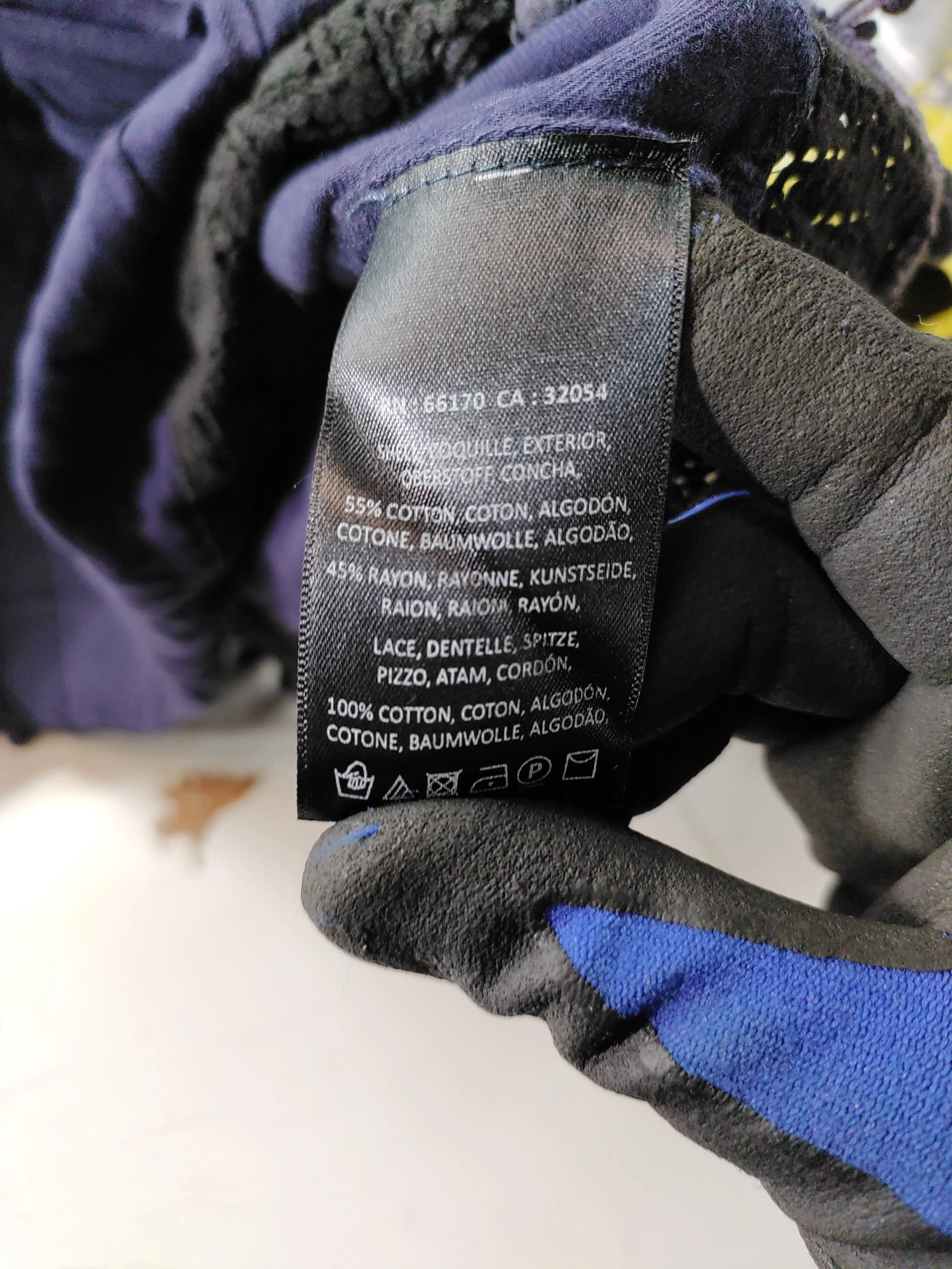 Floreat Women's Blouse XS Blue Cotton with Rayon Short Sleeve Round Neck Basic - Image 6