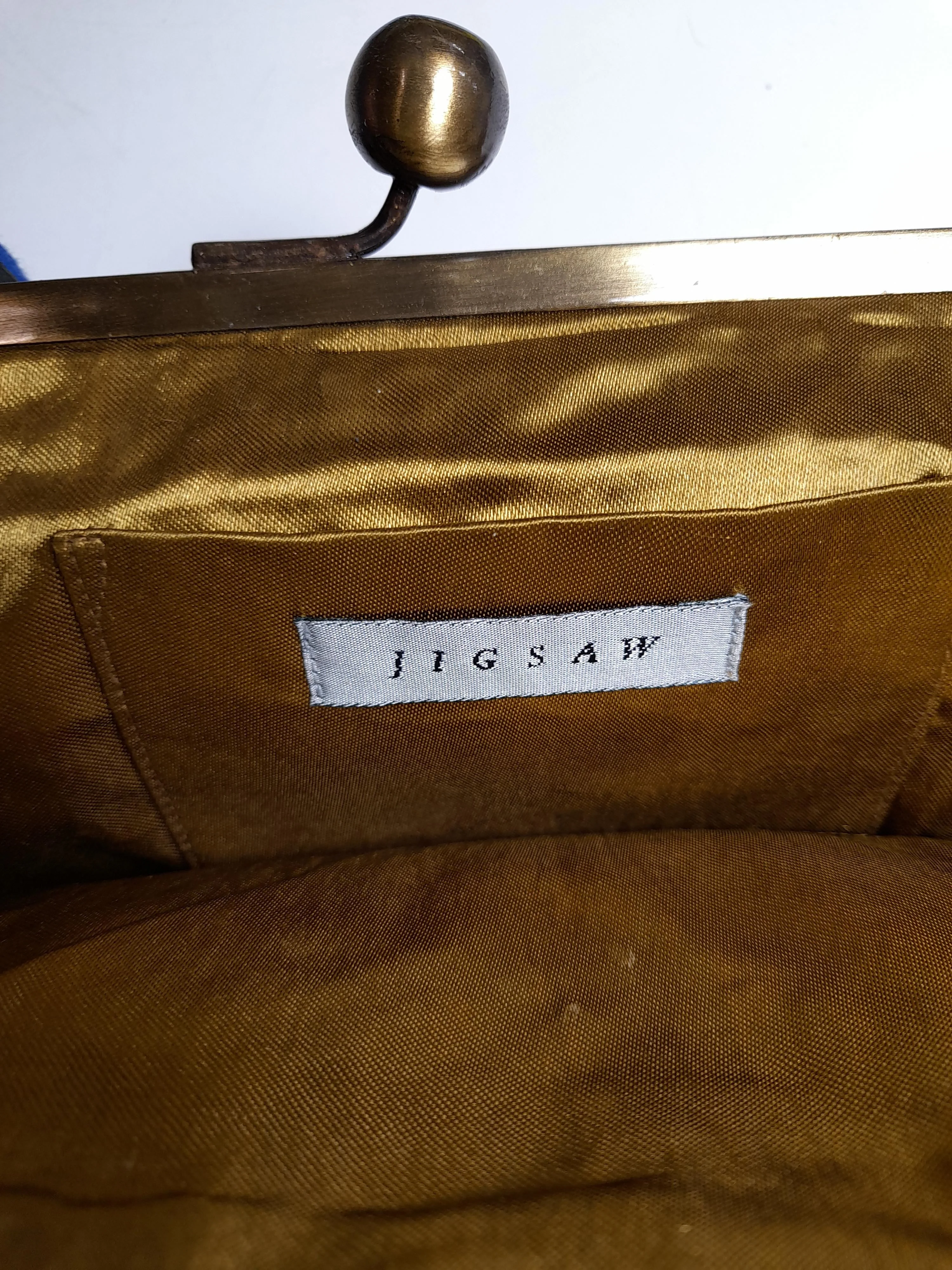 Jigsaw Women's Wallet Gold 100% Other - Image 5