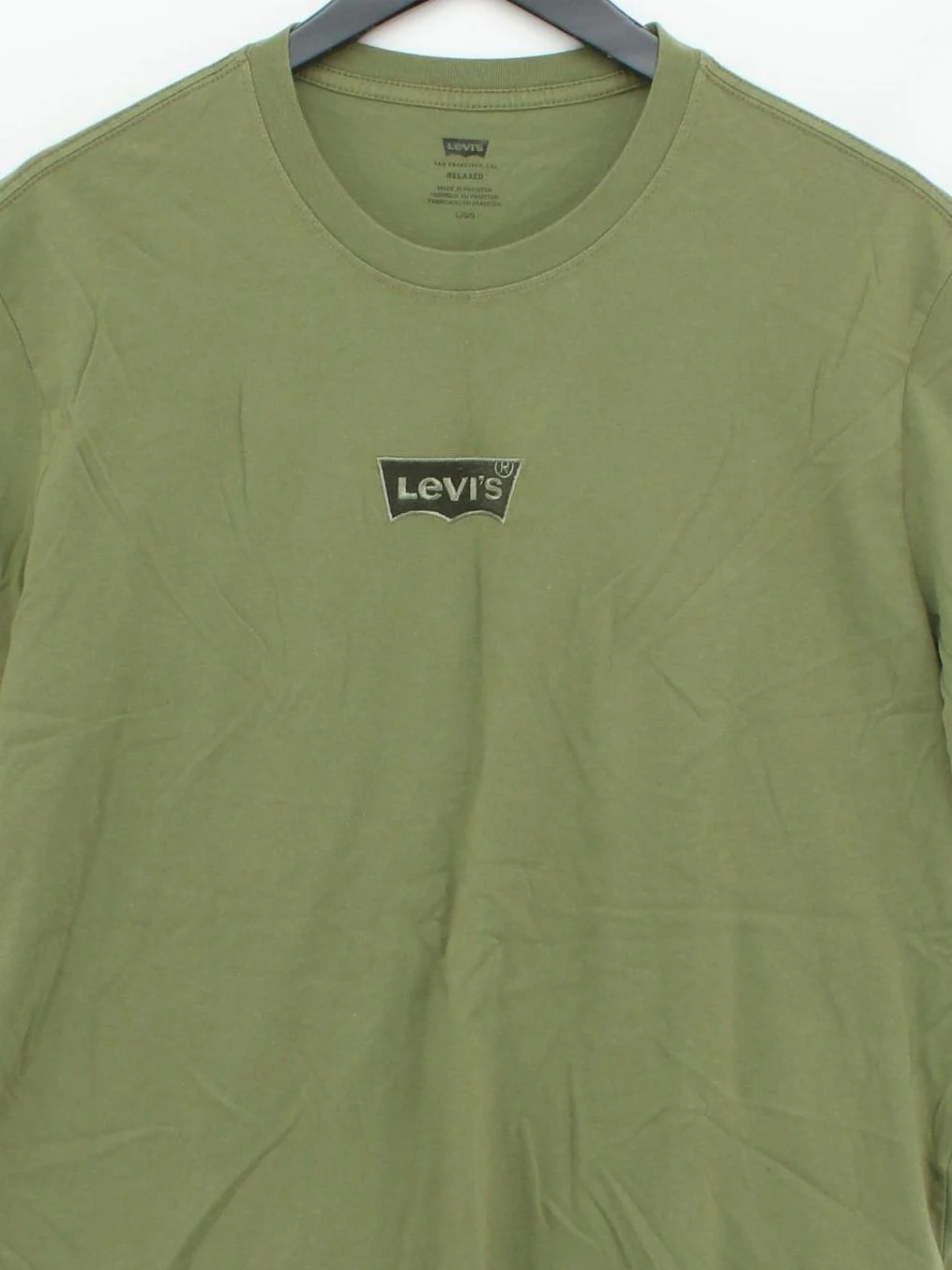 Levi’s Men's T-Shirt M Green 100% Cotton Basic - Image 3