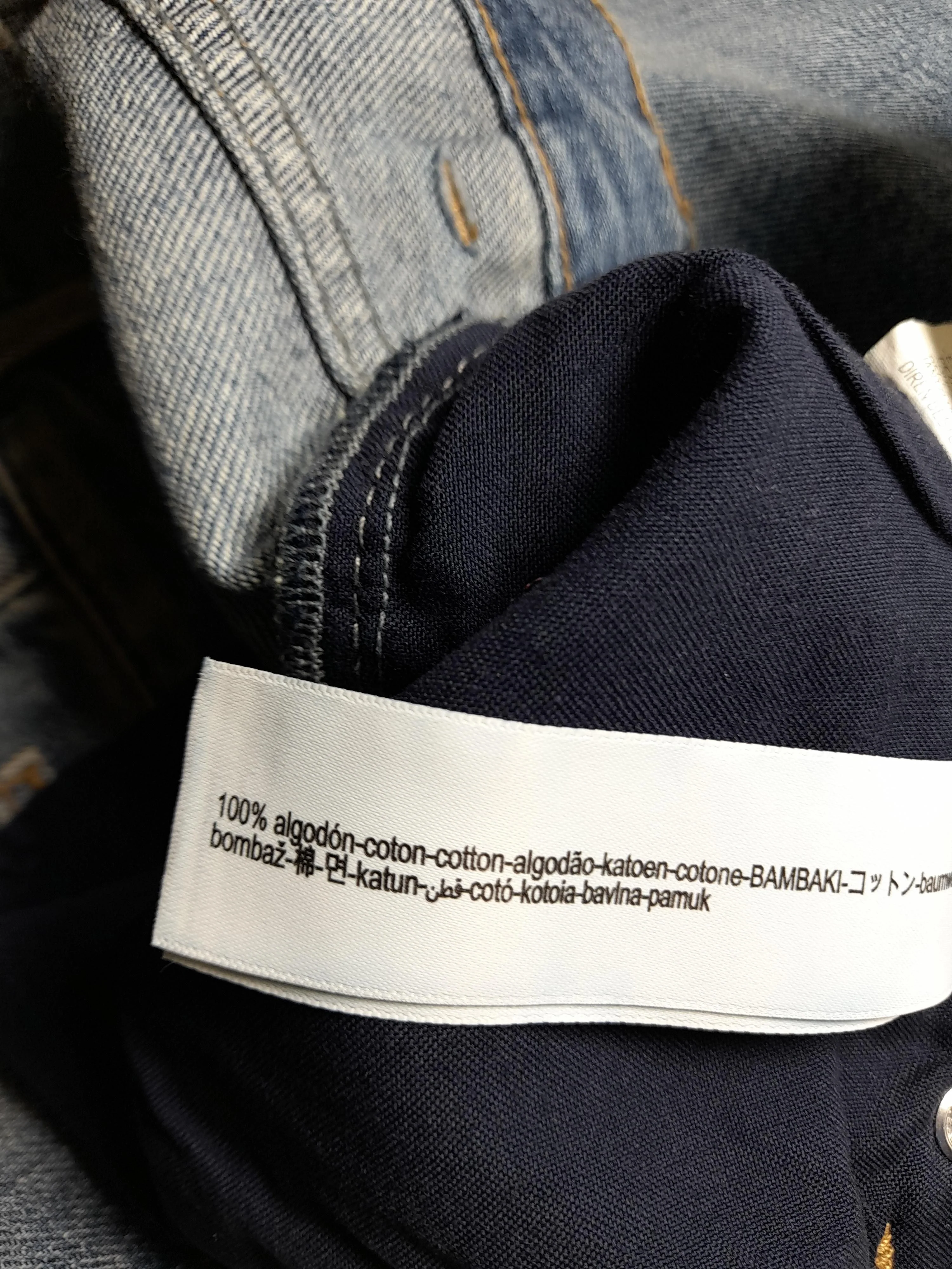 Massimo Dutti Women's Jeans UK 14 Blue 100% Cotton Wide-Leg - Image 7