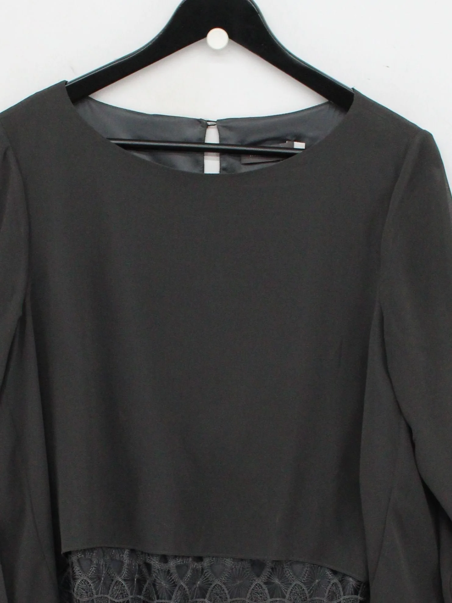 Mint Velvet T-Shirt Mini Dress UK14 in Black - Image 3