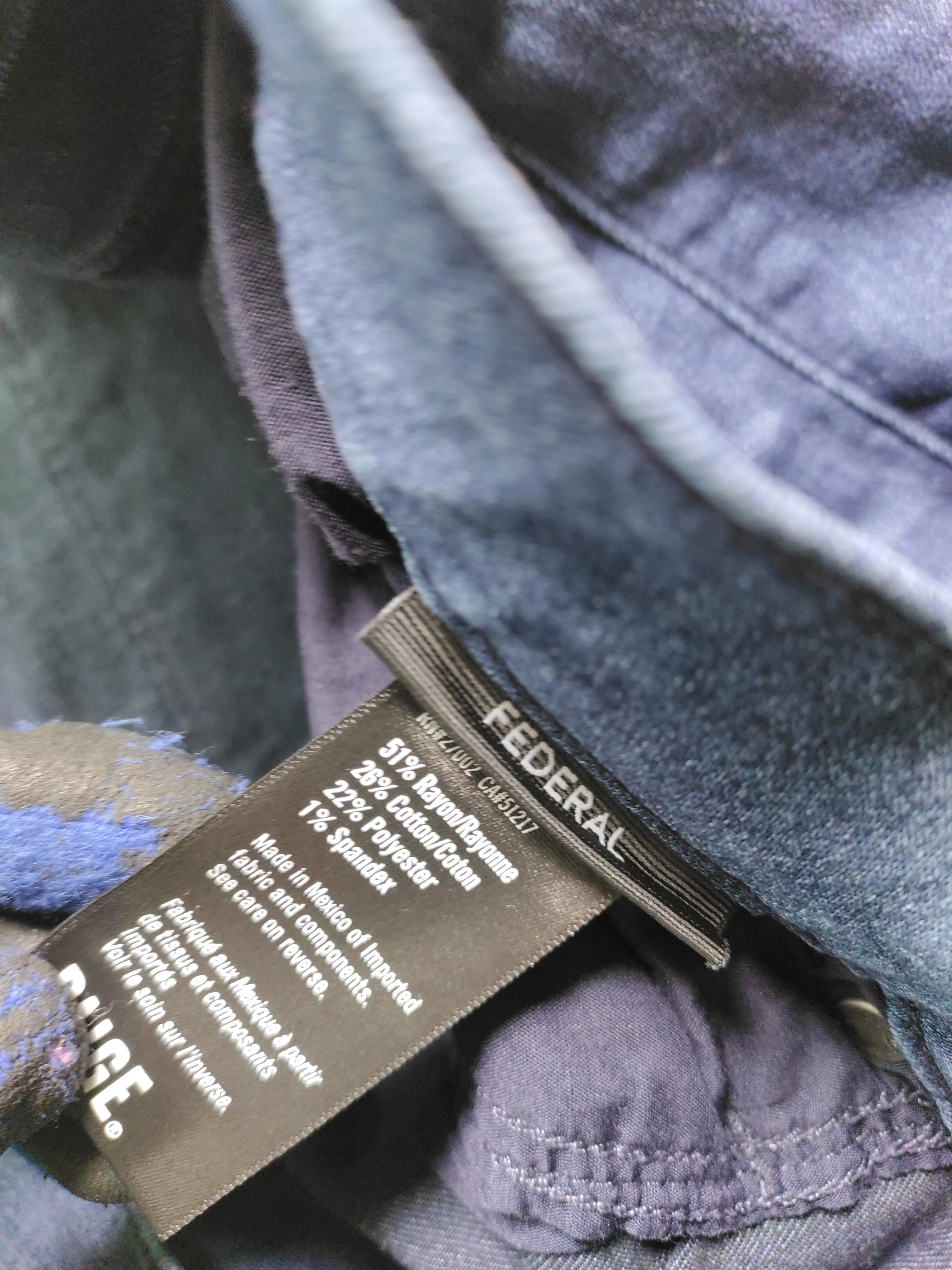 Paige Men's Jeans W 38 in Blue Rayon with Cotton, Polyester, Spandex Straight - Image 6