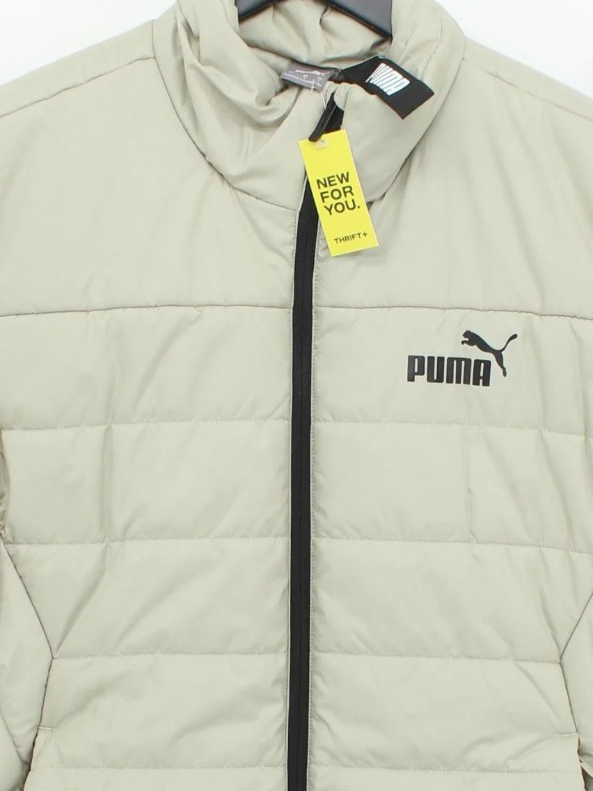 Puma Men's Coat L Cream 100% Polyester Overcoat - Image 3