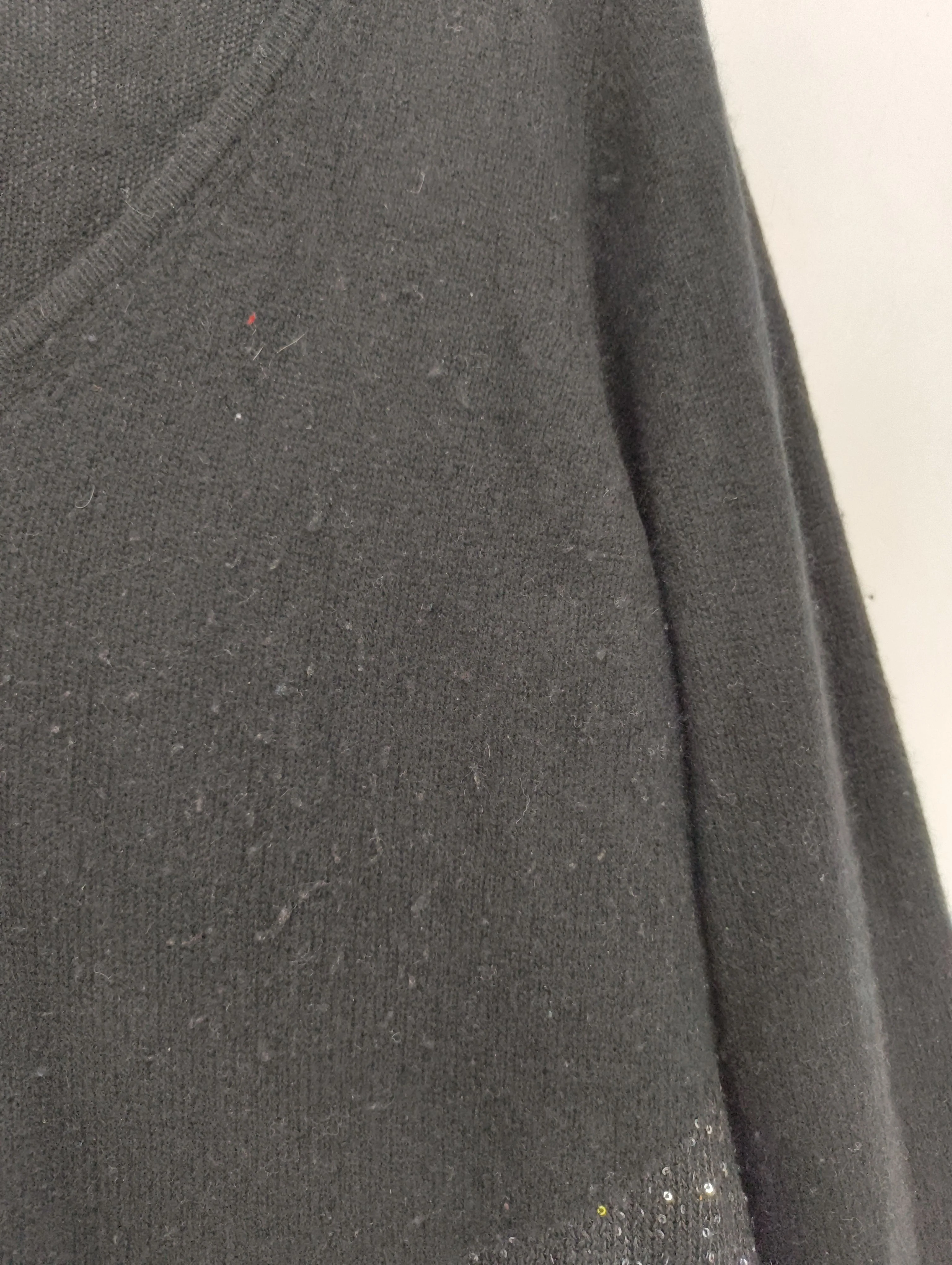 Pure Collection Women's Jumper UK 14 Black Cashmere with Polyester Pullover - Image 5