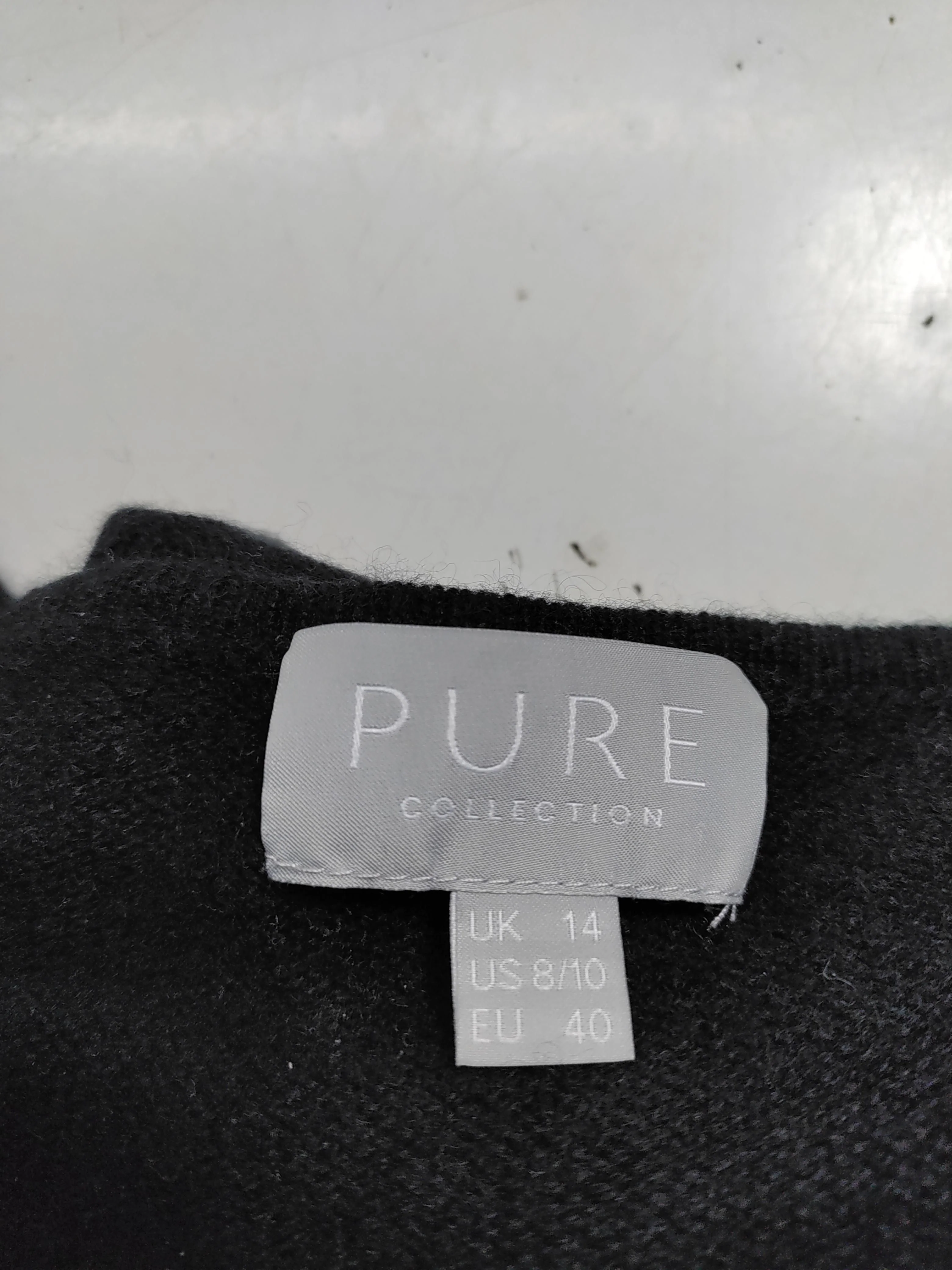 Pure Collection Women's Jumper UK 14 Black Cashmere with Polyester Pullover - Image 6