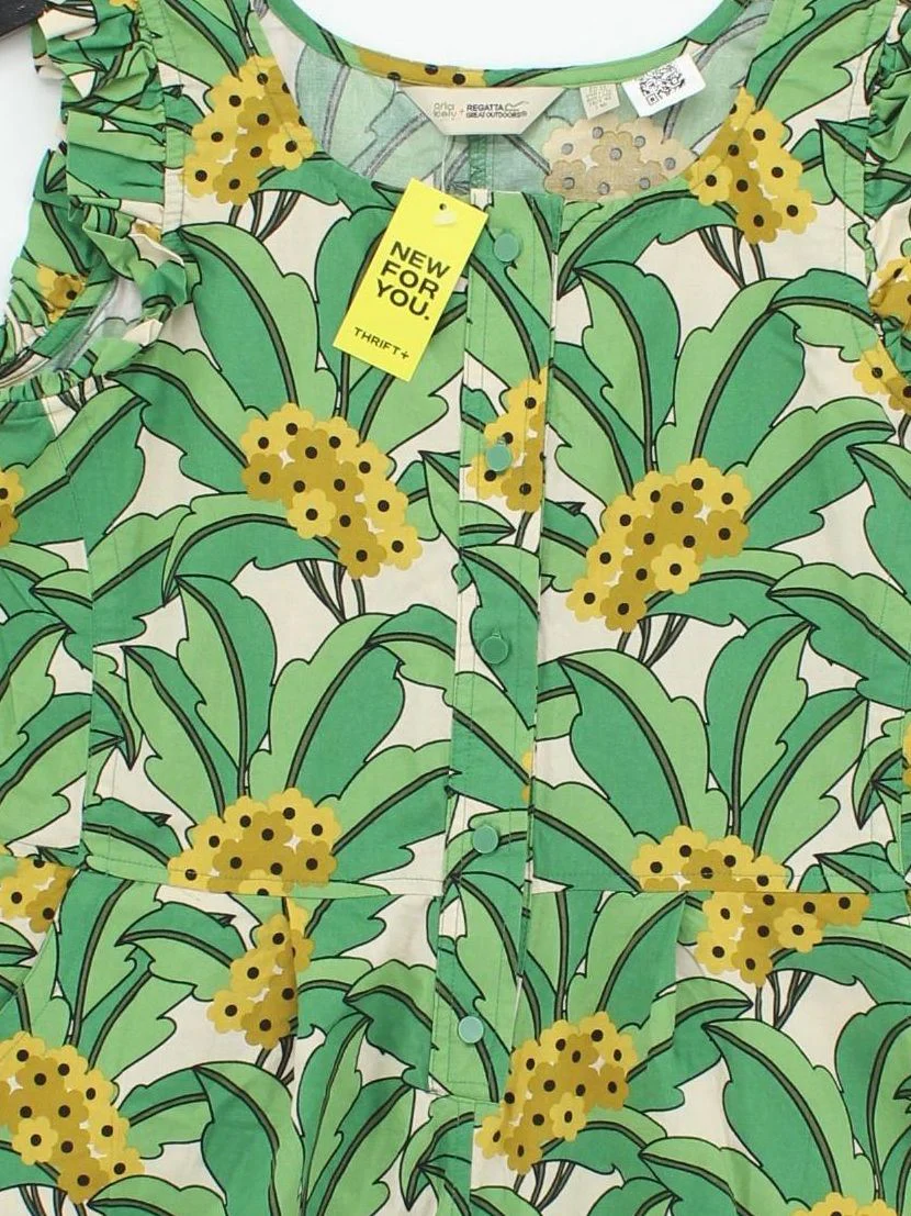 Regatta Women's Playsuit UK 14 Multi Floral 100% Cotton Playsuit - Image 3