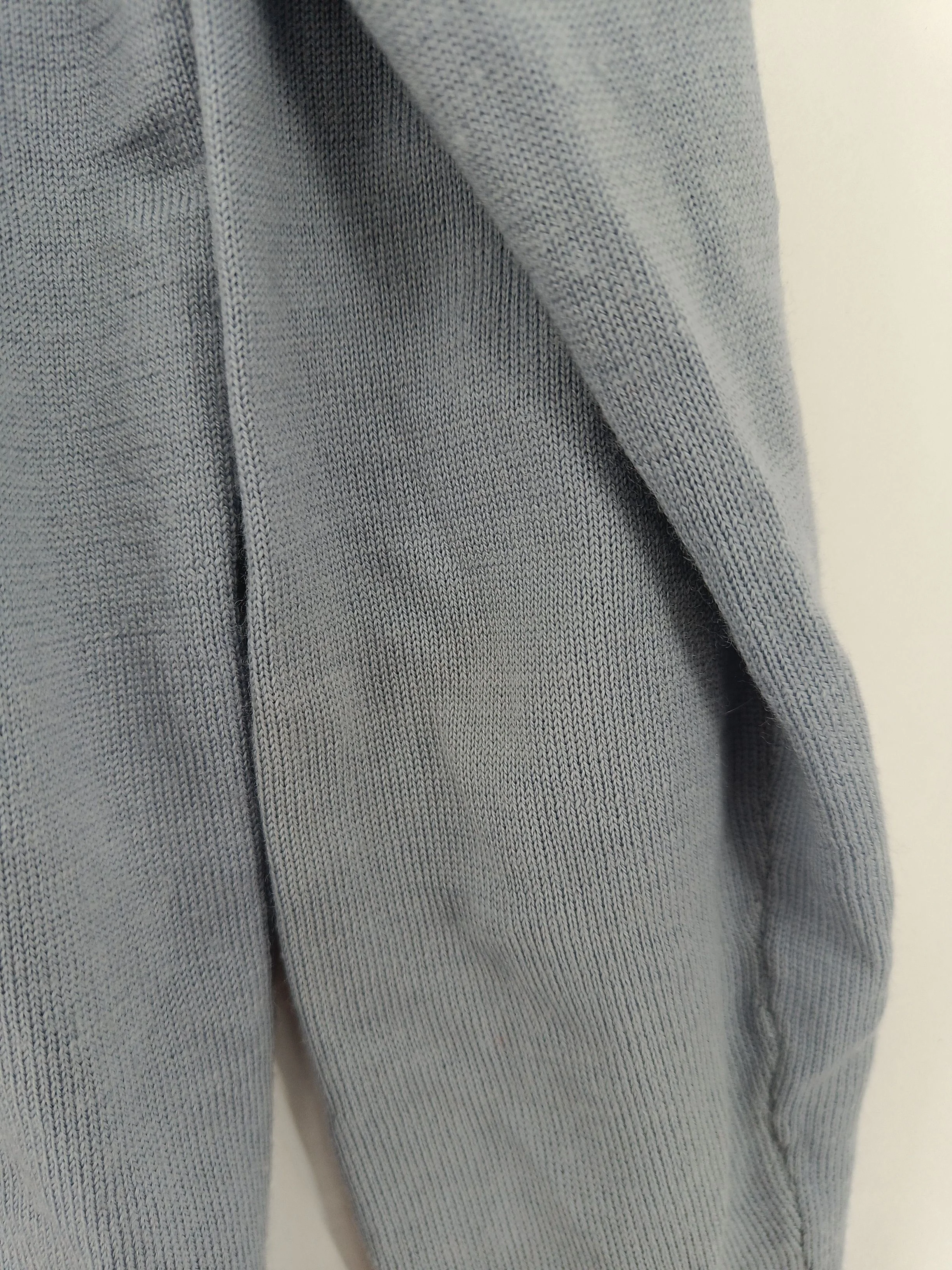 Reiss Men's Jumper M Blue 100% Wool Mock Neck Pullover - Image 6