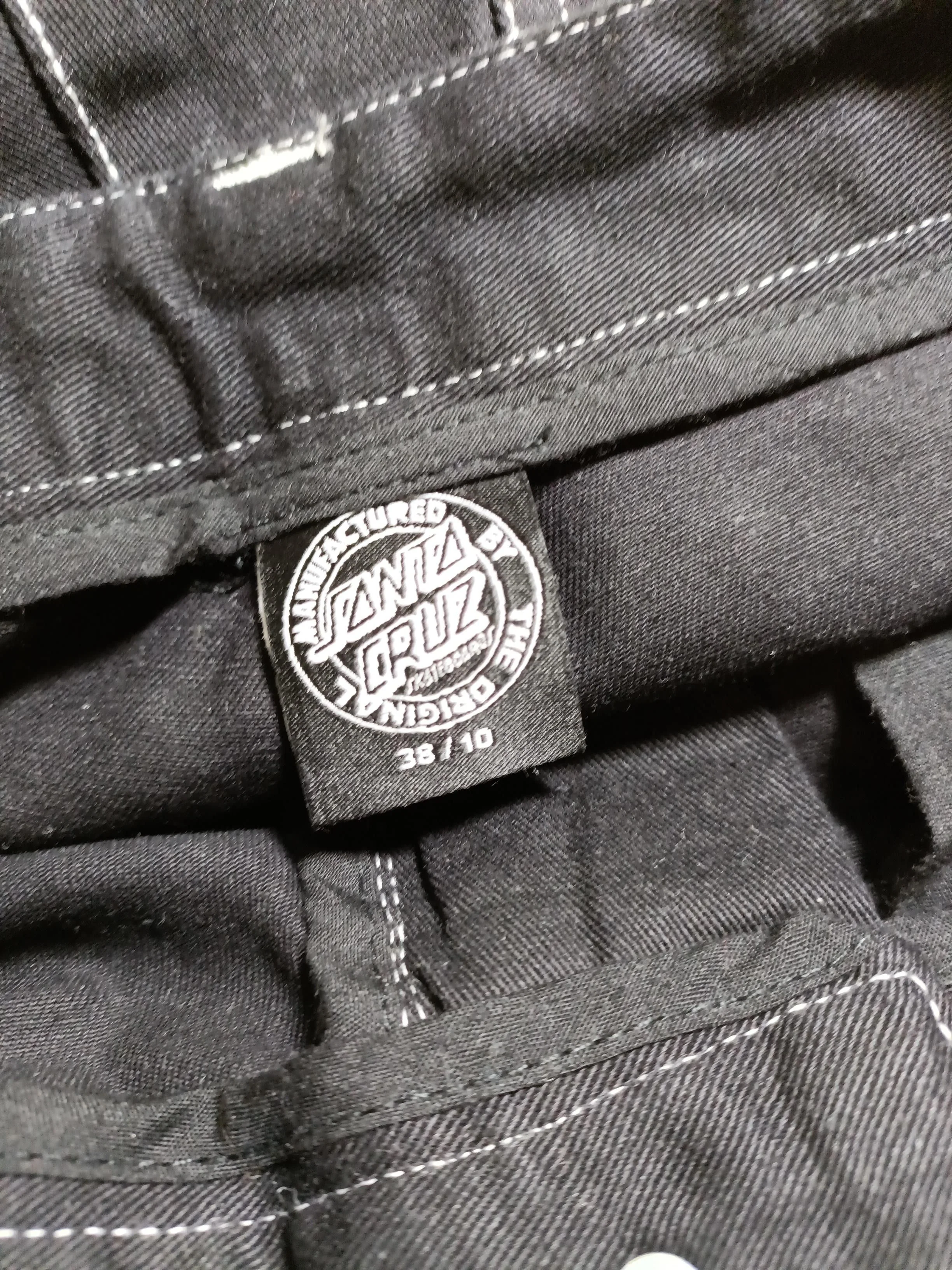 Santa Cruz Men's Trousers L Black 100% Cotton Wide-Leg Chino - Image 5