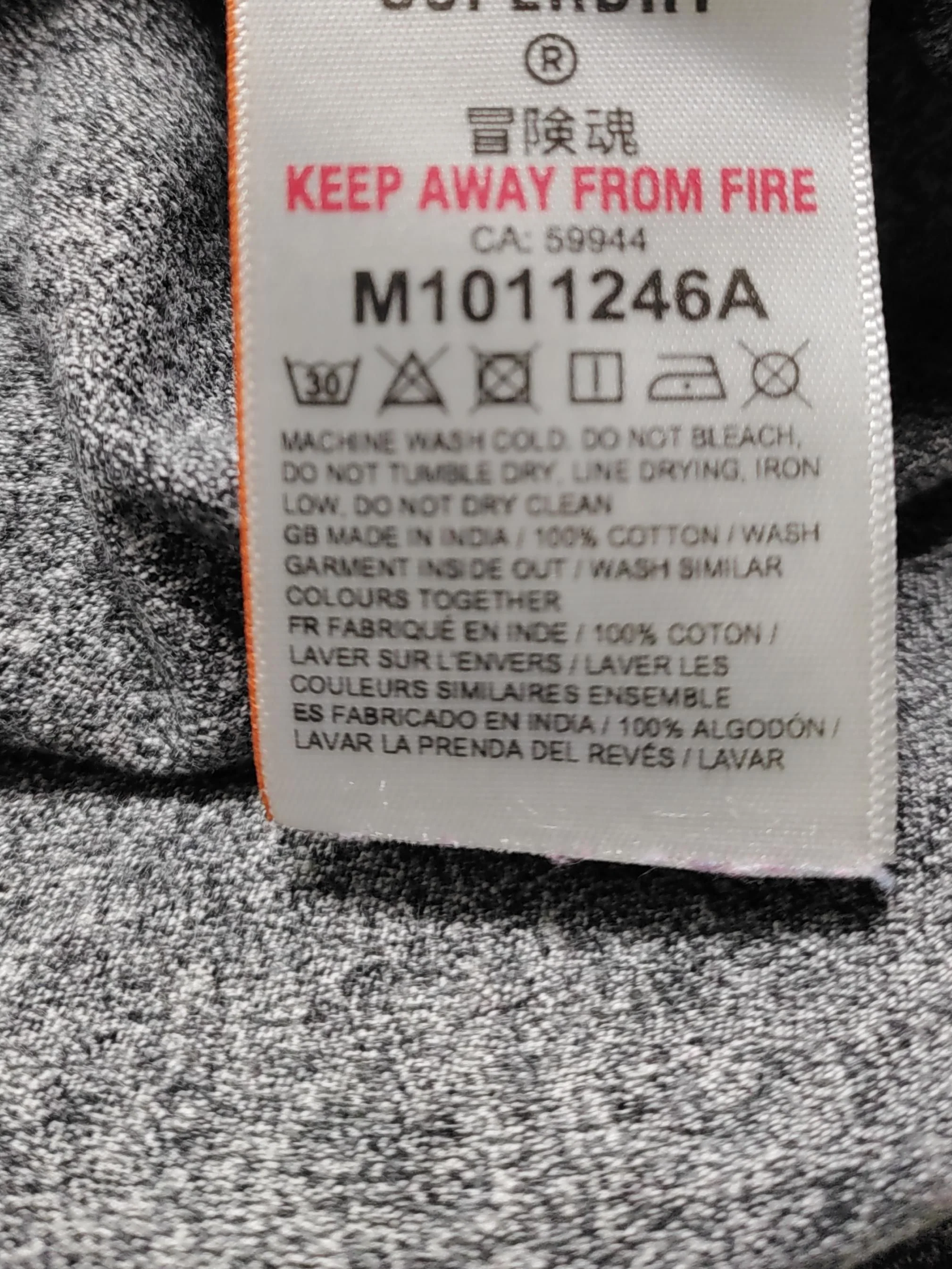 Superdry Men's T-Shirt M Grey 100% Cotton Basic - Image 6