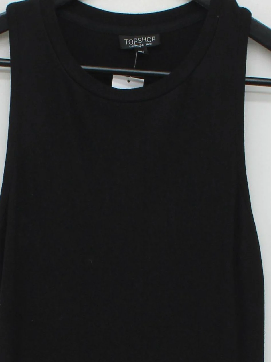 Topshop Tank Mini Dress UK10 in Black - Image 3