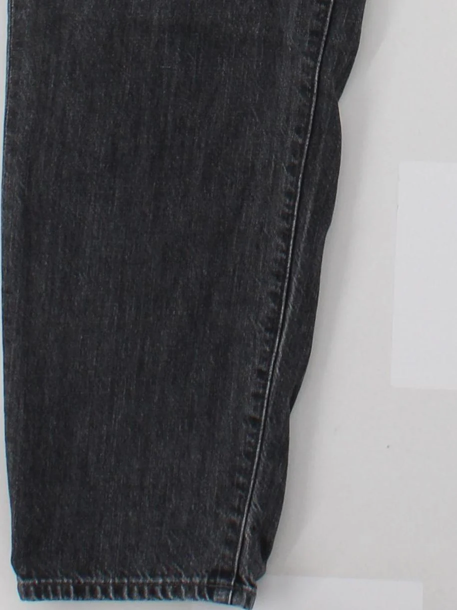 Uniqlo Men's Jeans W 30 in Black Cotton with Lyocell Modal Straight - Image 4