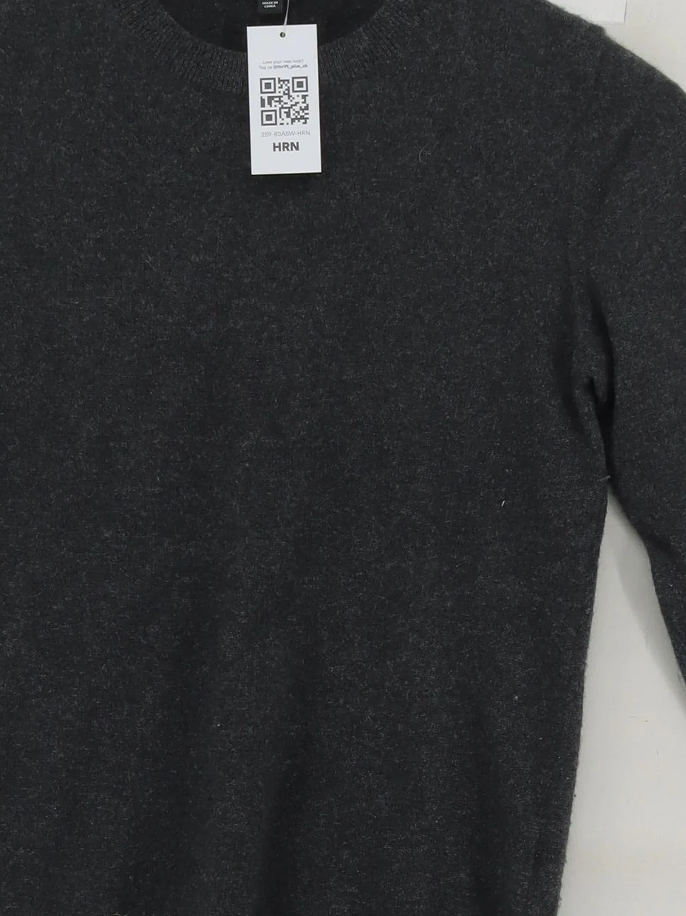 Uniqlo Men's Jumper XS Grey 100% Cashmere Round Neck Pullover - Image 3