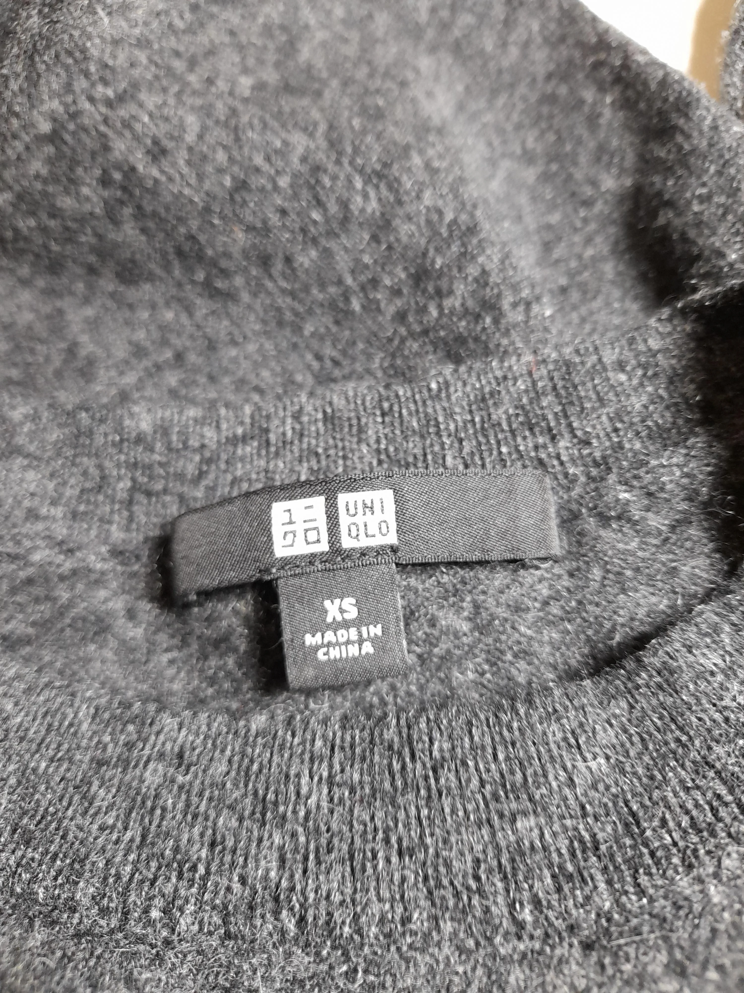 Uniqlo Men's Jumper XS Grey 100% Cashmere Round Neck Pullover - Image 6