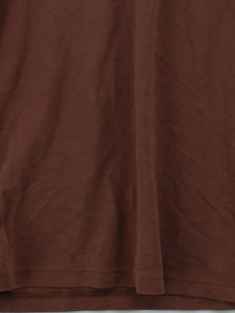 Uniqlo Men's T-Shirt L Brown Cotton with Polyester, Elastane Basic - Image 4