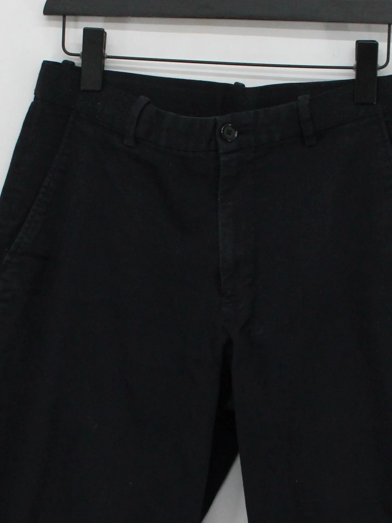 Uniqlo Men's Trousers M Black Cotton with Elastane Tapered Chino - Image 3