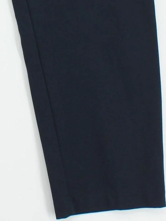 Uniqlo Men's Trousers M Blue Polyester with Polyester Wide-Leg Capri - Image 4