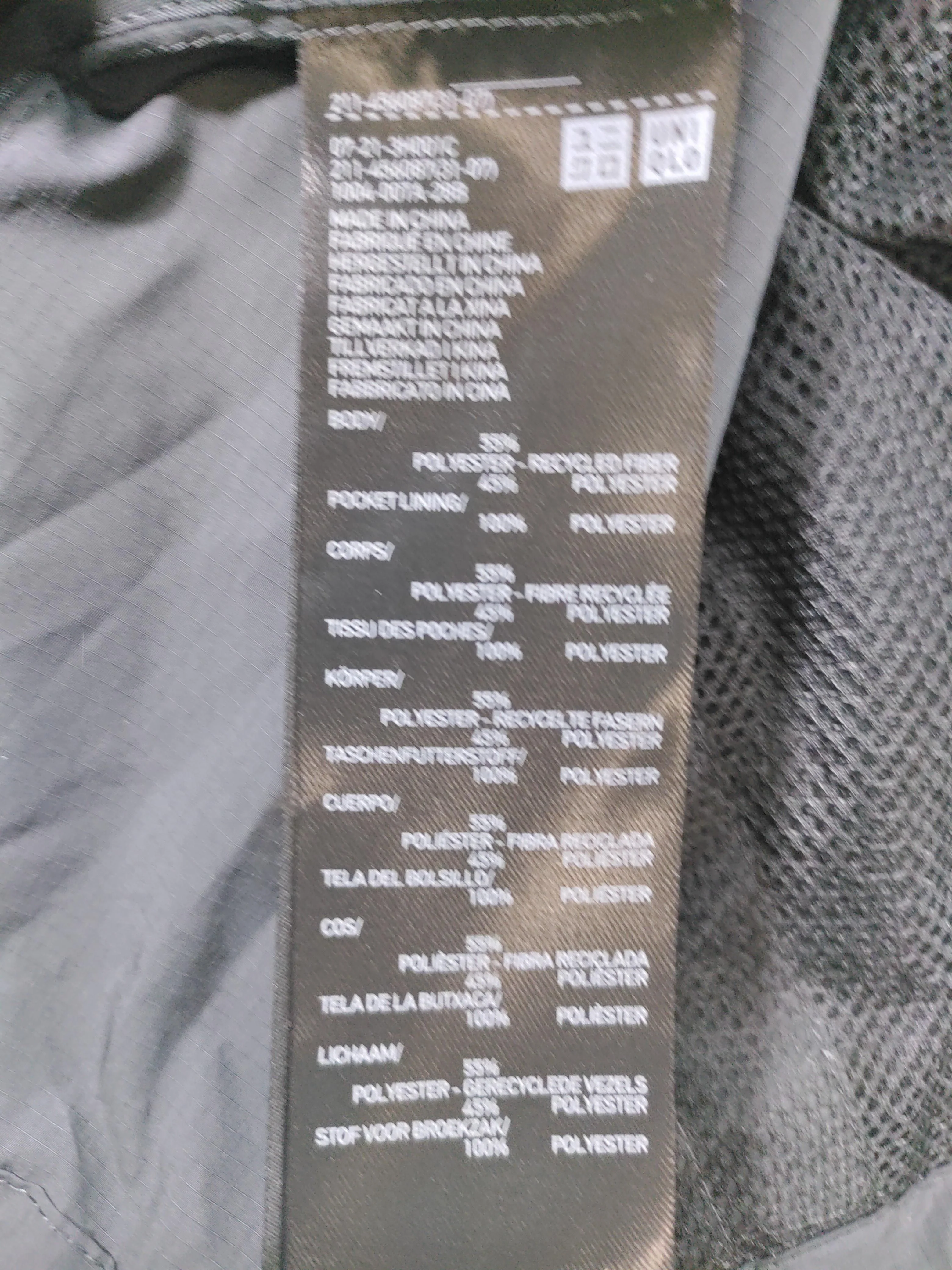 Uniqlo Windbreaker jacket black - Image 6