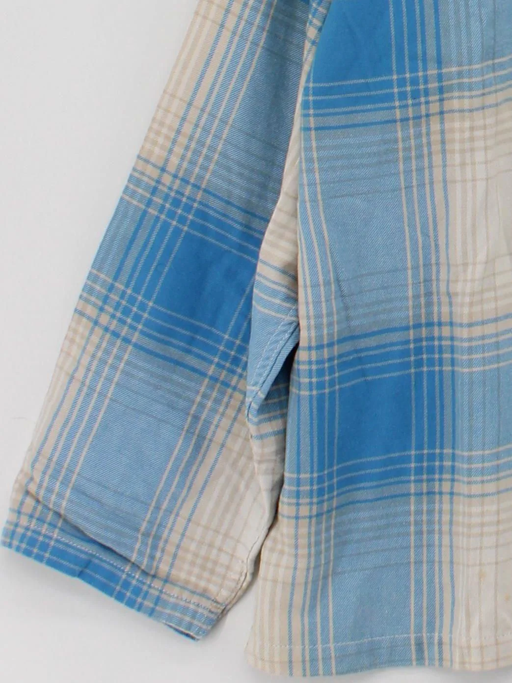 Weekday Men's Shirt M Blue Checkered 100% Cotton Basic - Image 4