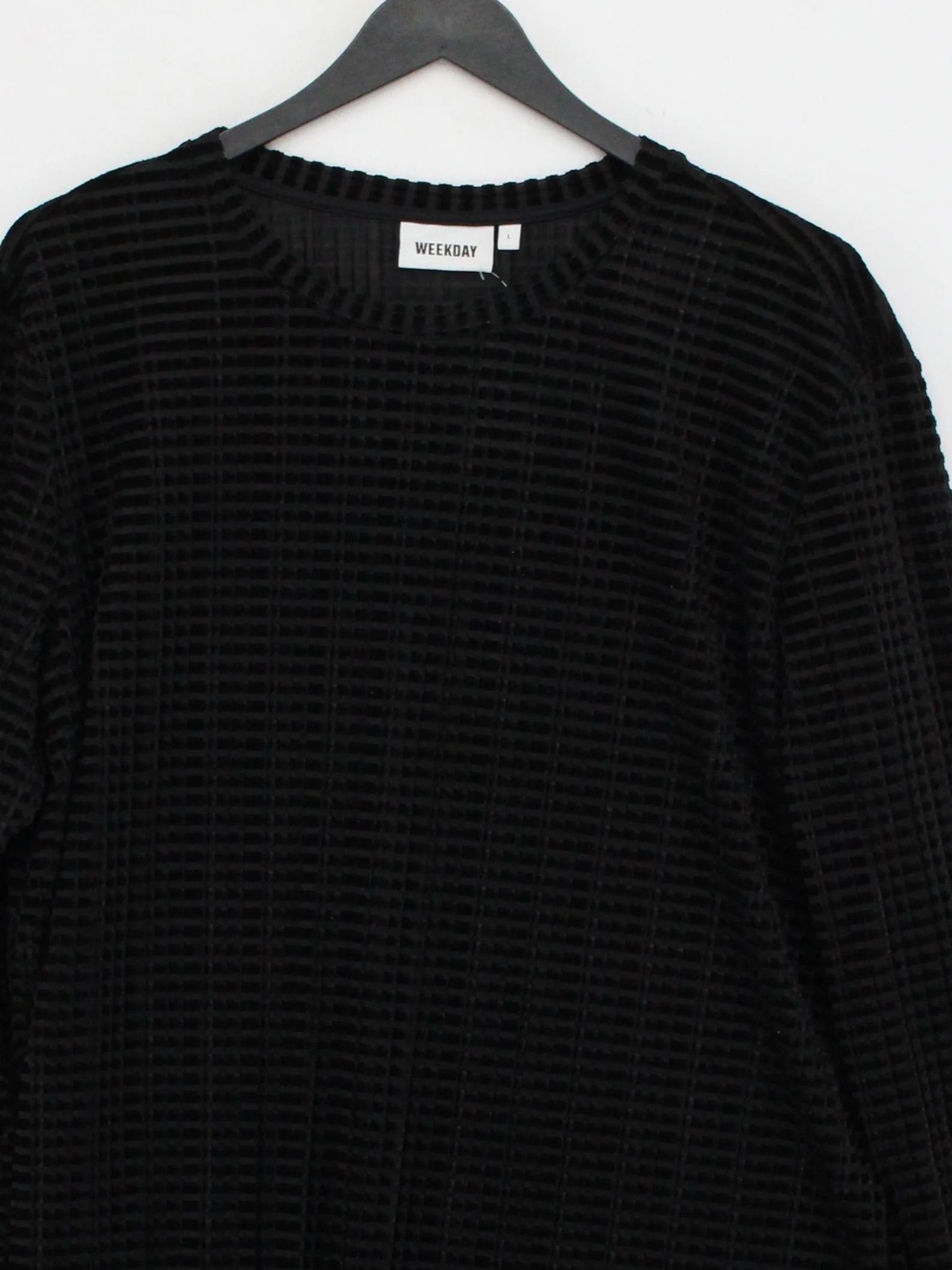 Weekday T-Shirt Mini Dress L in Black - Image 3