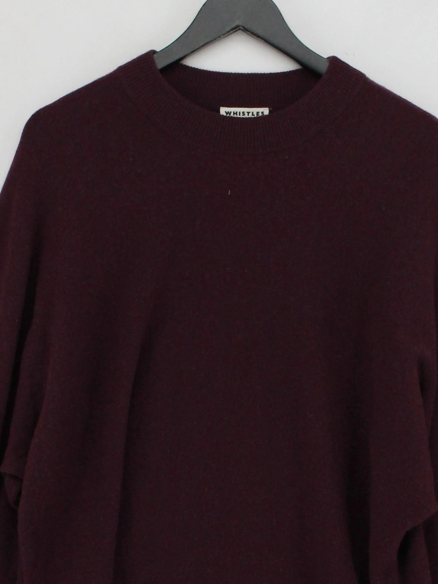 Whistles Women's Jumper M Purple 100% Cashmere Crew Neck Pullover - Image 3