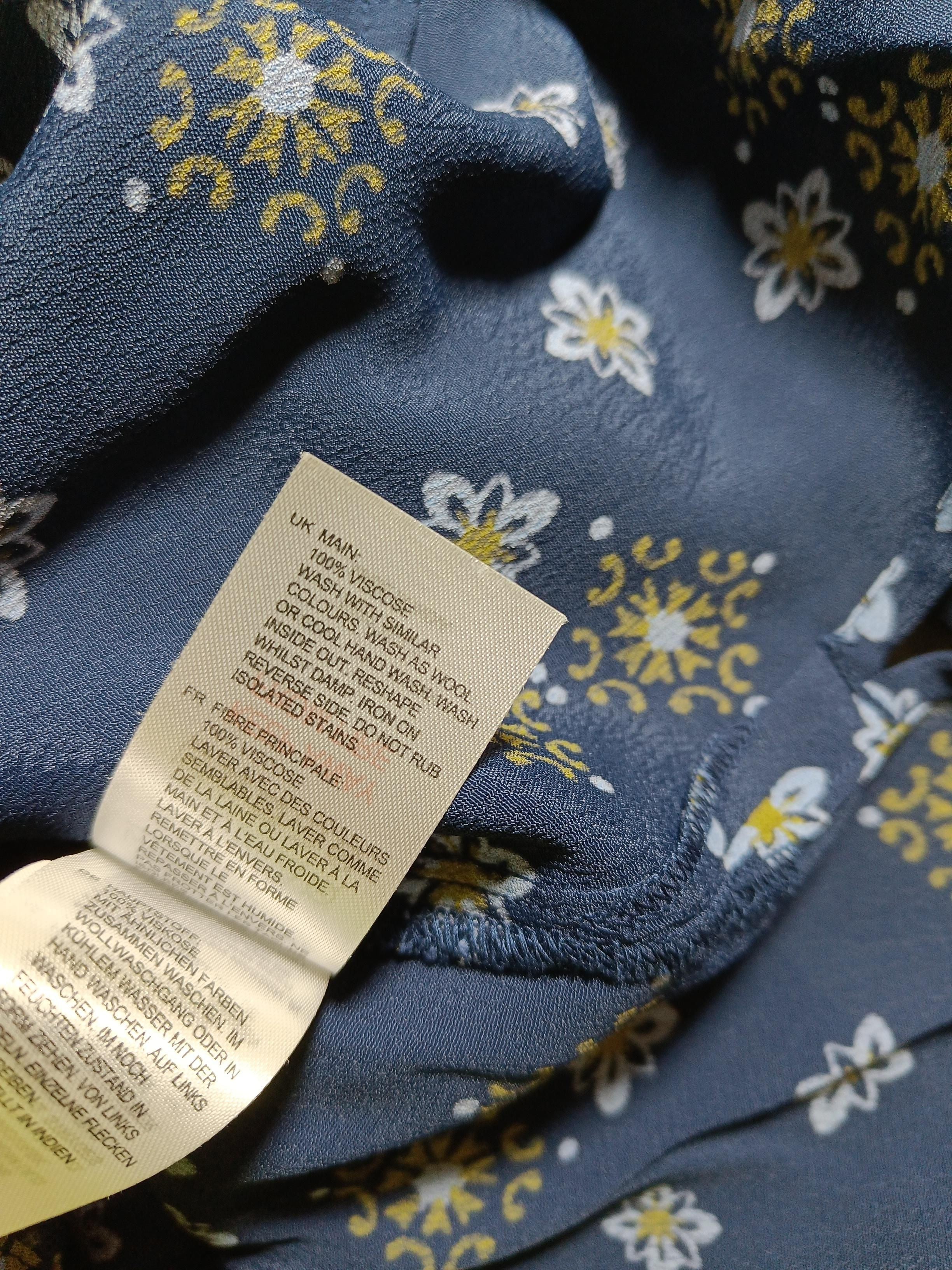 White Stuff Women's Shirt UK 12 Blue 100% Viscose Basic - Image 6